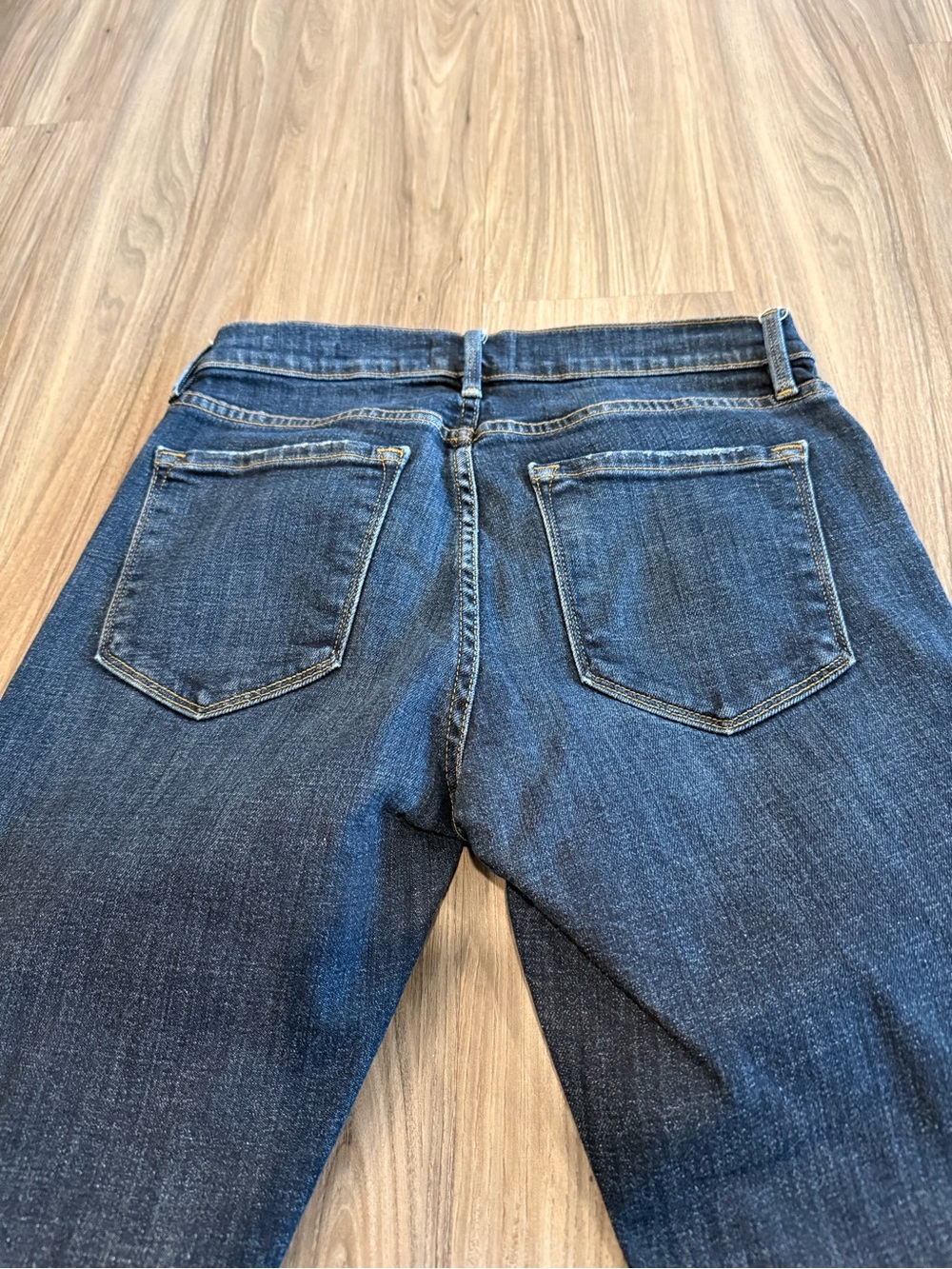 Frame Denim Dark Blue Le Garçon Crop Ankle Jeans Size 25 - Picture 11 of 13